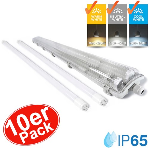 10x led feuchtraumleuchte - 10x,